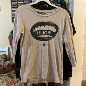 Undercover x Uniqlo Graphic 3/4 Sleeve Tee - w/ FLAWS - Mens Size S -